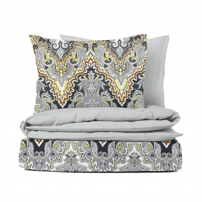 Ervi bavlněné povlečení oboustranné - Tisíc a jedna noc/světle šedé