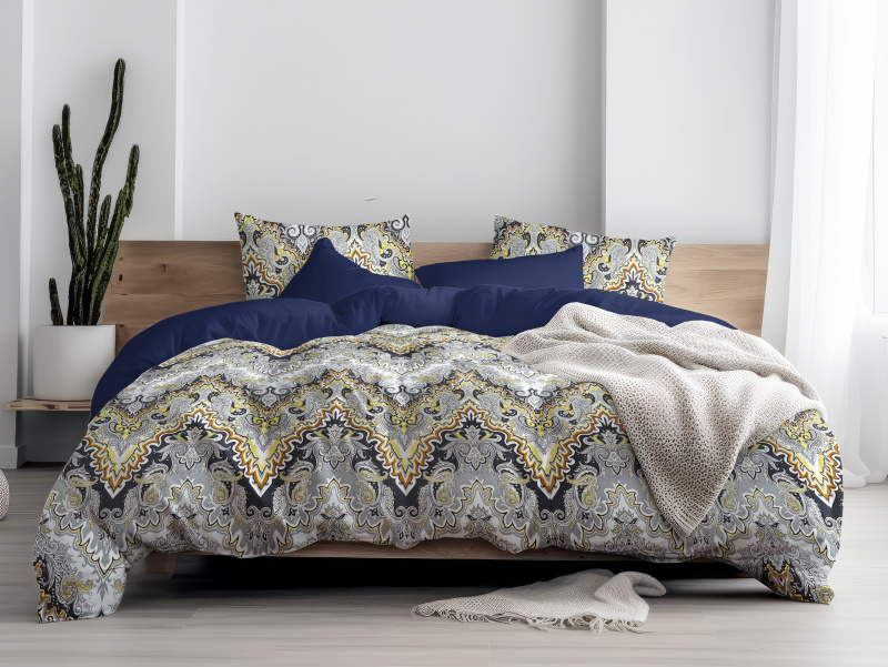 Ervi bavlněné povlečení oboustranné - Tisíc a jedna noc/tmavě modré