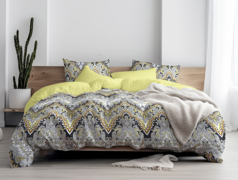 Ervi bavlněné povlečení oboustranné - Tisíc a jedna noc/žluté