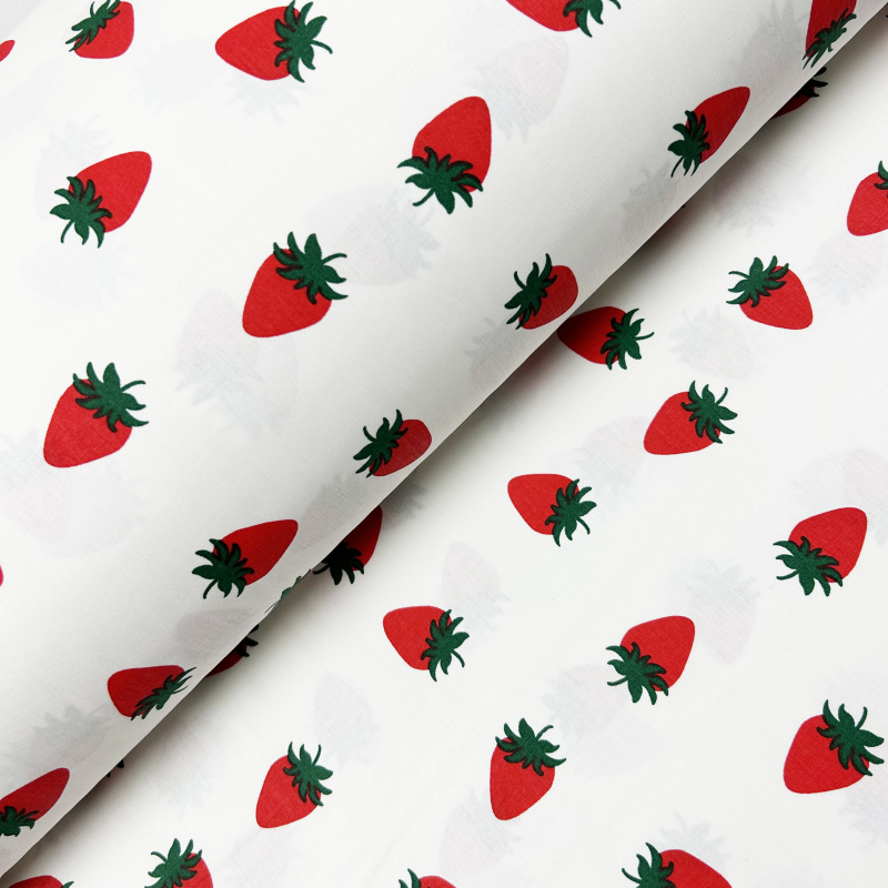 Ervi Bavlněná látka/plátno š.240cm - Jahodové pole - 30313-2, metráž