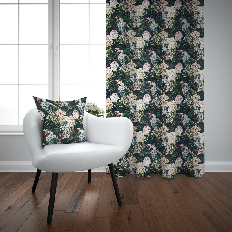 Ervi Saténový závěs DELUXE - Květinový sen