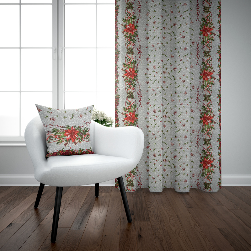 Ervi bavlněný závěs - Vánoční hvězda