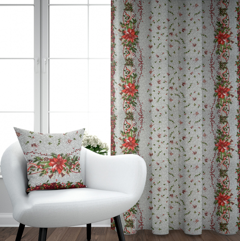 Ervi bavlněný závěs - Vánoční hvězda