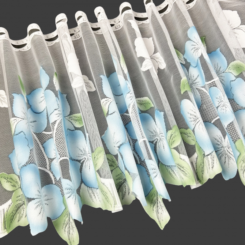 Vitrážová žakárová záclona 1210 - výška 40 cm , metráž