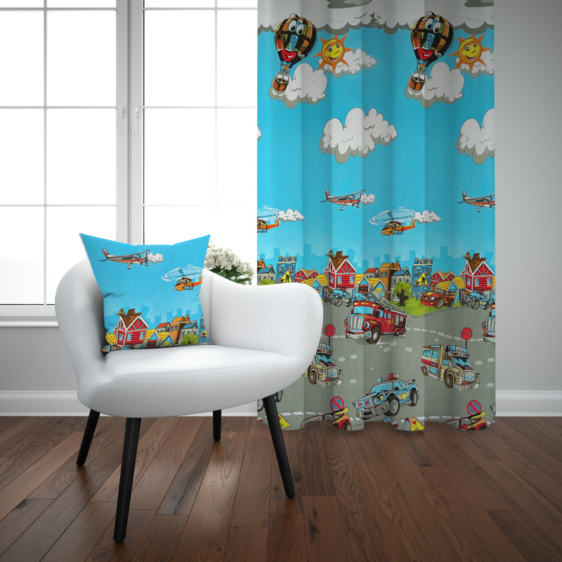 Ervi Bavlněný závěs - Pohádkový svět města