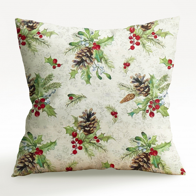 Ervi povlak na polštář Gobelínový - Lesní Vánoční Kouzlo