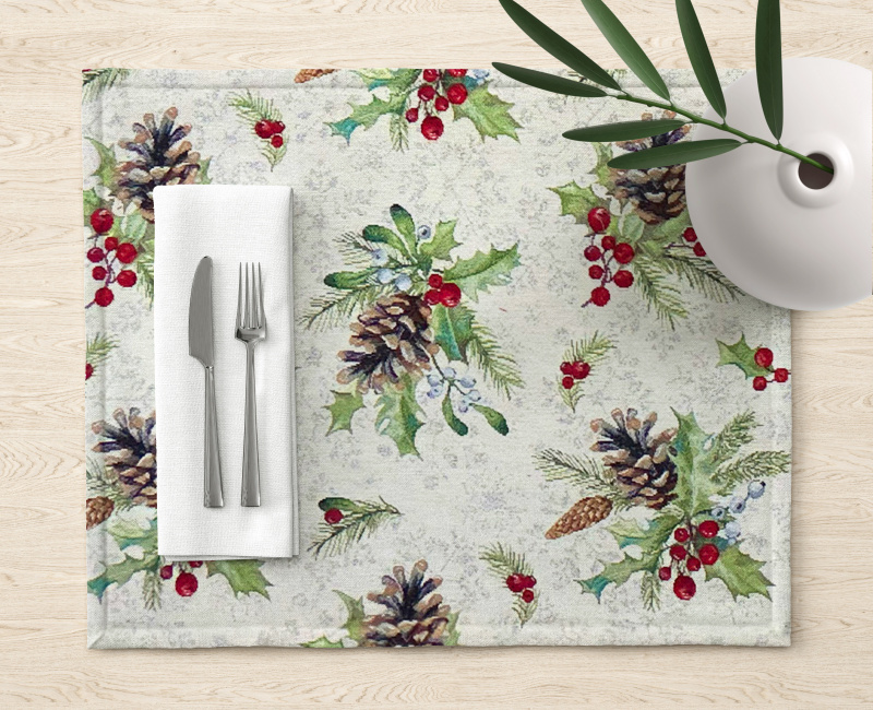 Ervi Gobelínové prostírání na stůl - Lesní Vánoční Kouzlo