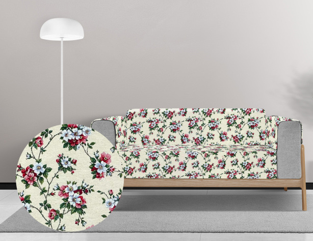 Ervi gobelínový  přehoz na sedačku/postel - Květinová poezie