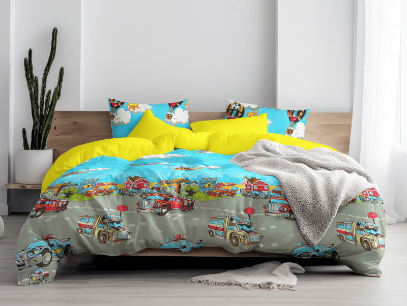 Ervi Bavlněné povlečení oboustranné - Pohádkový svět města
