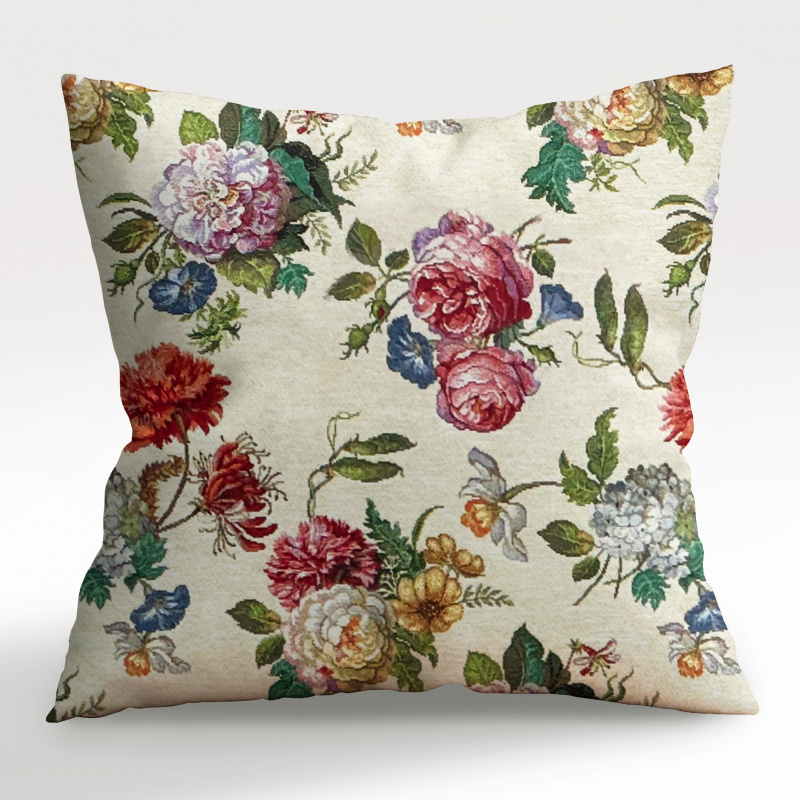Ervi povlak na polštář Gobelínový - Ráj květin