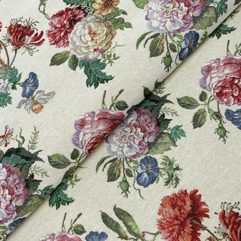 Ervi Gobelínový  přehoz na sedačku/postel - Ráj květin