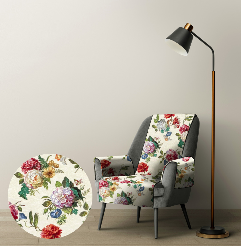 Ervi Gobelínový přehoz na křeslo - Ráj květin