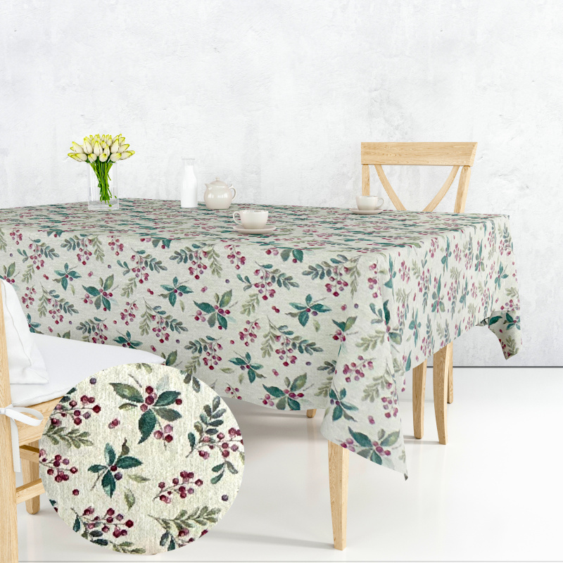 Ervi Gobelínový ubrus na stůl obdélníkový - Vůně lesa