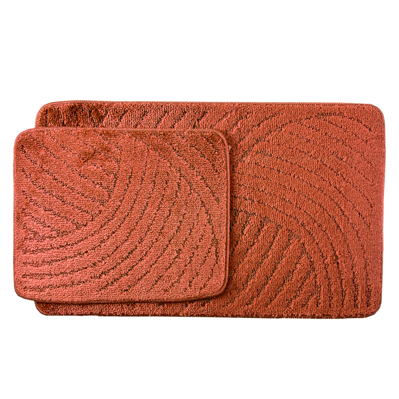 Koupelnová předložka cíhlová Comfort CTN bez výkroje,2 set