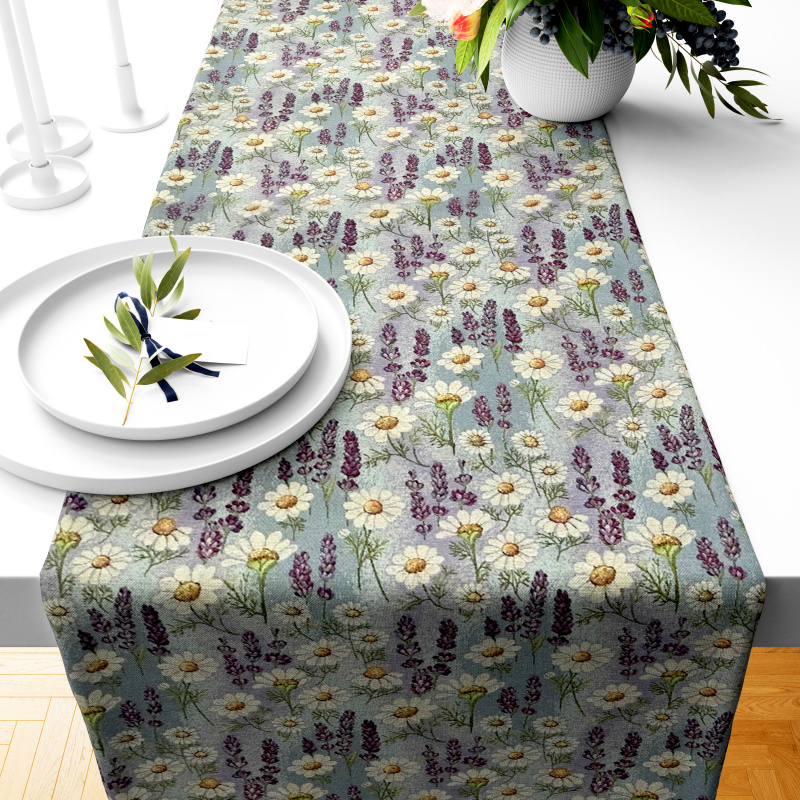 Ervi Gobelinový běhoun na stůl - Kouzlo levandule a heřmánku