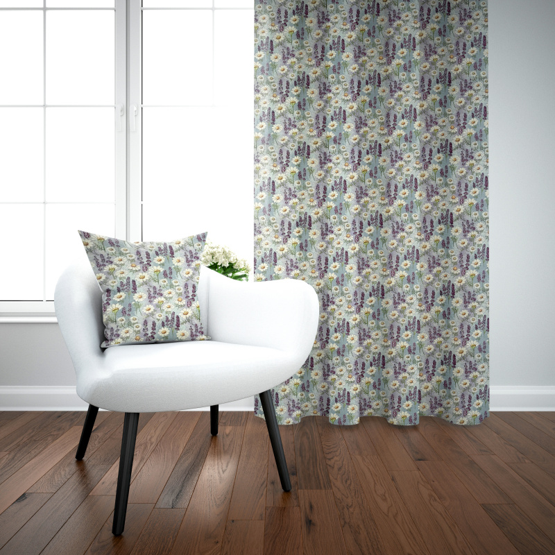 Ervi Gobelínový zatemňovací termo závěs - Kouzlo levandule a heřmánku