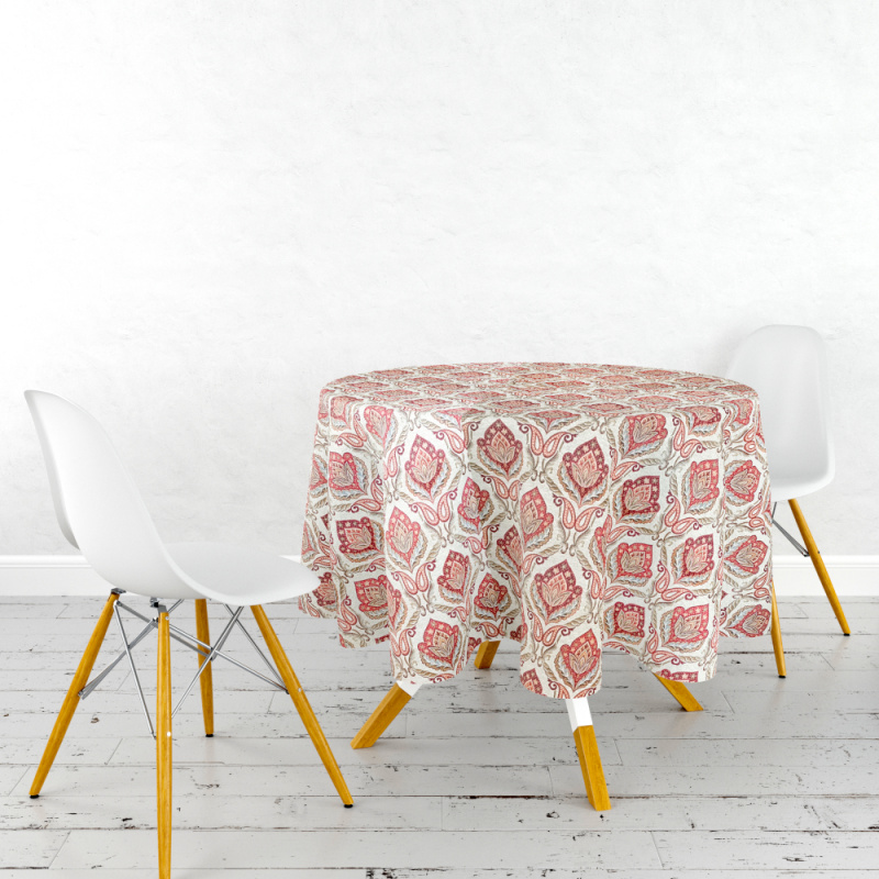 Ervi gobelínový ubrus na stůl kulatý - Etno-240