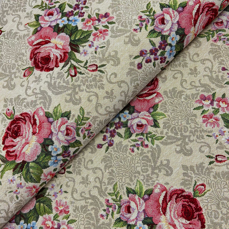 280cm Dekorační/potahová Gobelínová látka šířka - Květinová symfonie