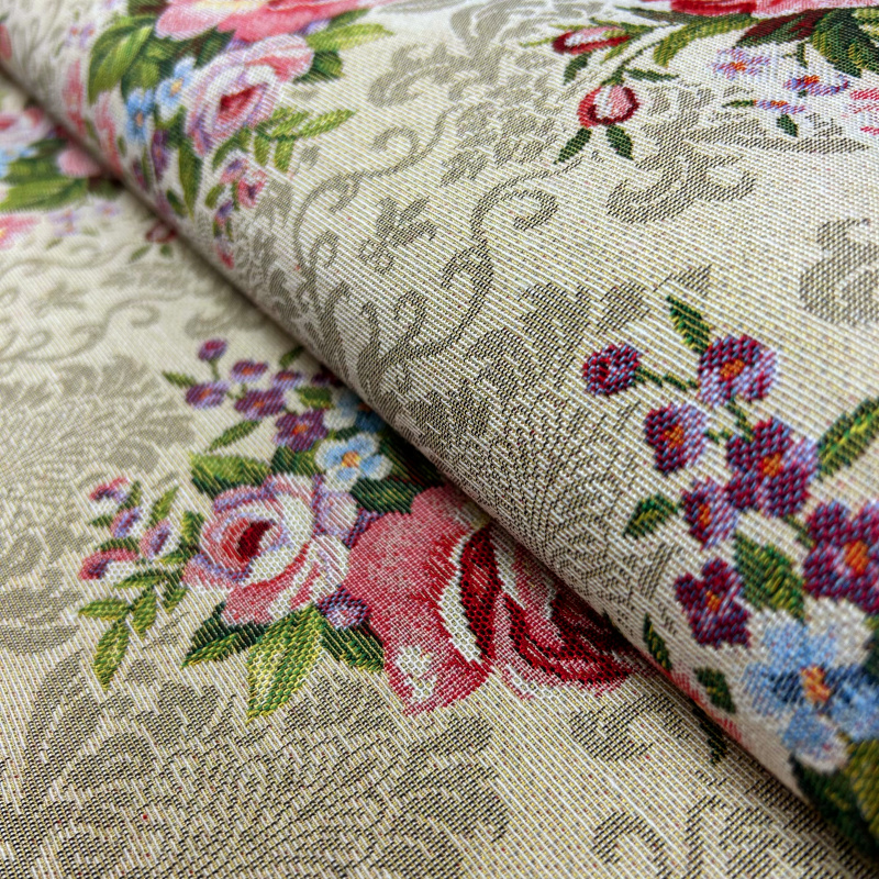 280cm Dekorační/potahová Gobelínová látka šířka - Květinová symfonie