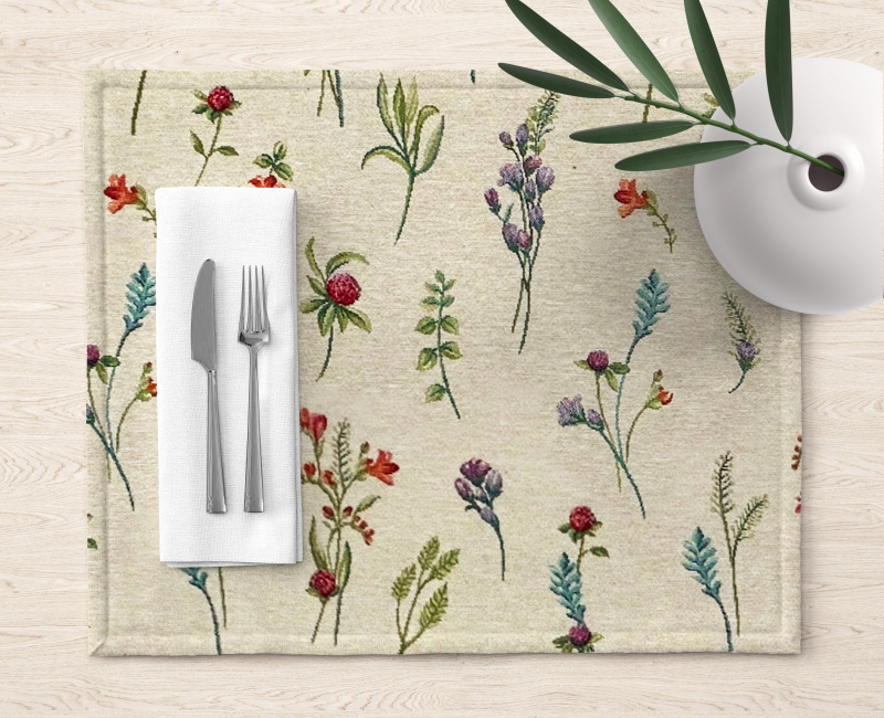 Ervi Gobelínové prostírání na stůl - Květiny na loukách