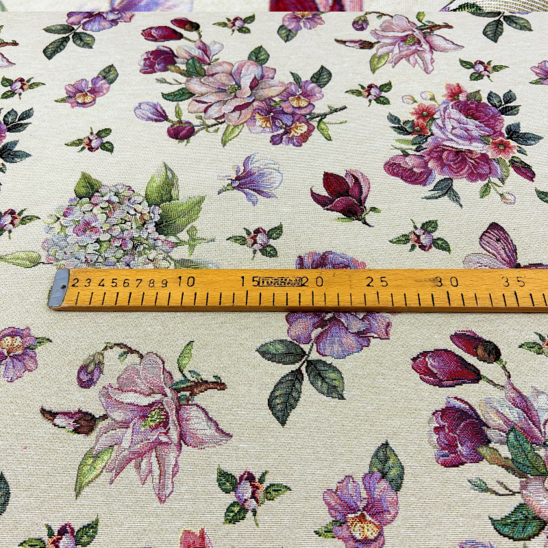 Ervi Gobelínový ubrus na stůl obdélníkový - Květinová harmonie