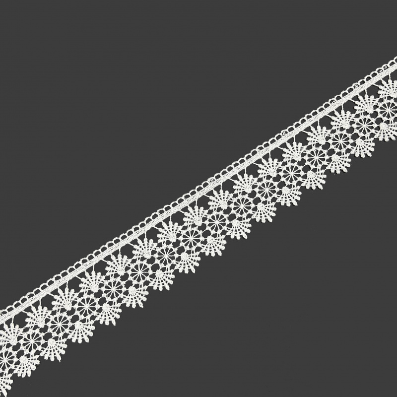 Krajka bíla - 72966 šíře 60 mm , metráž