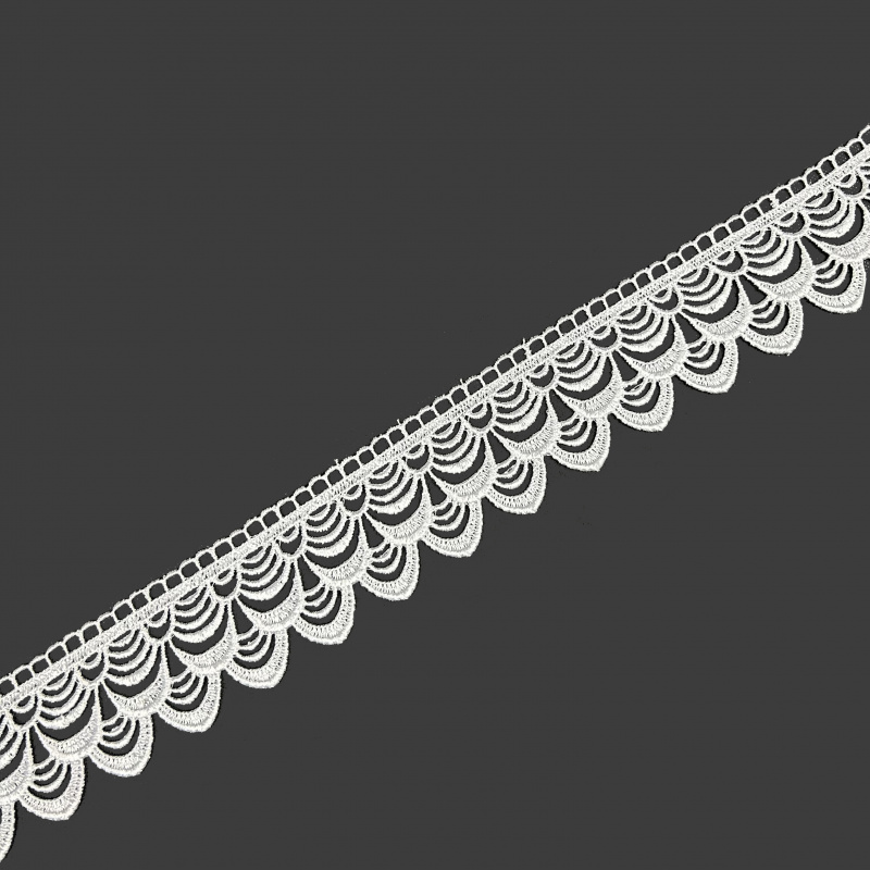 Krajka bíla - 71953 šíře 60 mm , metráž