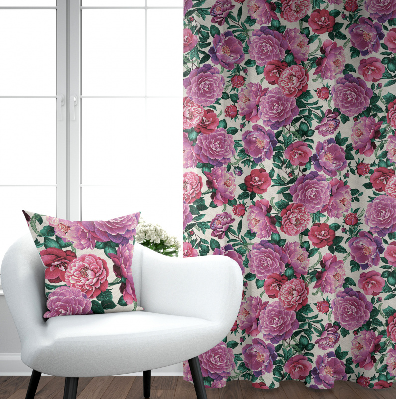 Ervi Gobelínový zatemňovací termo závěs - Magie růží