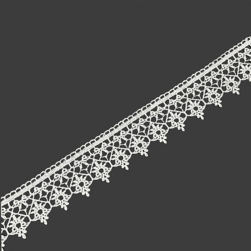 Krajka bíla - 71987 šíře 50 mm , metráž