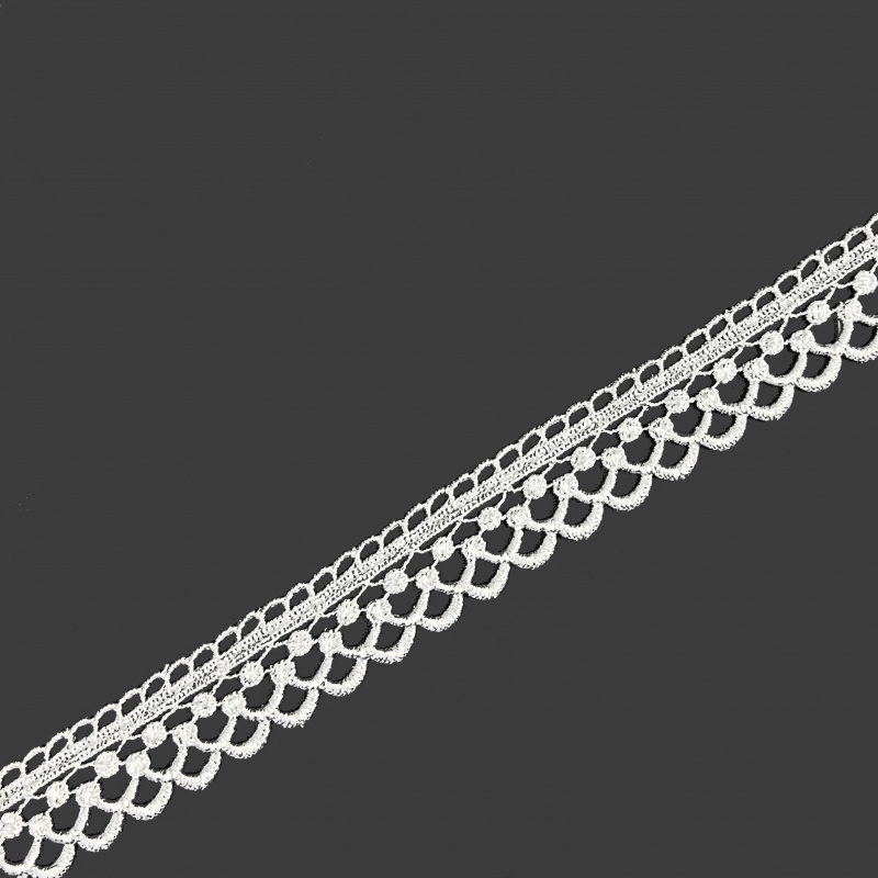 Krajka bíla - 72771 šíře 30 mm , metráž