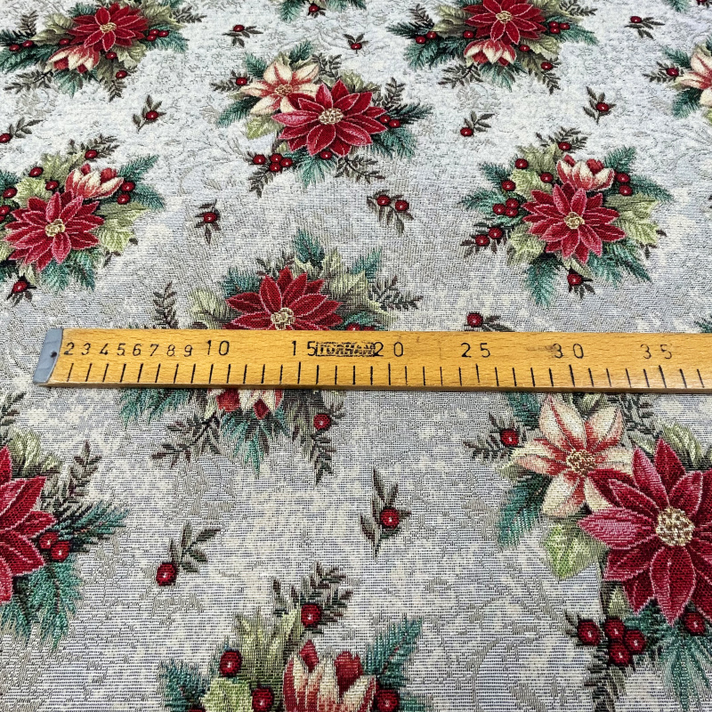 Ervi povlak na polštář gobelínový - Kouzlo vánočních květin