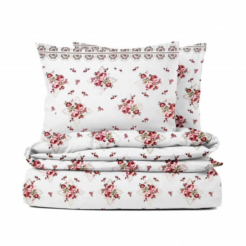 Ervi Bavlněné povlečení  - Růže a krajka