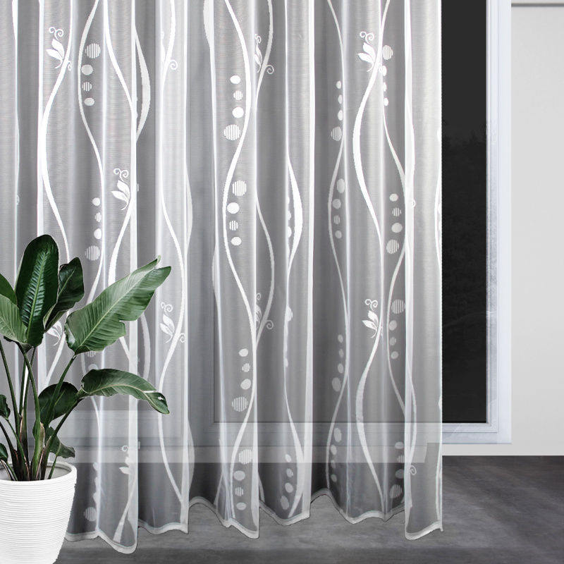 Ervi žakárová hotová záclona s řasící páskou - 8150 (různé velikosti)