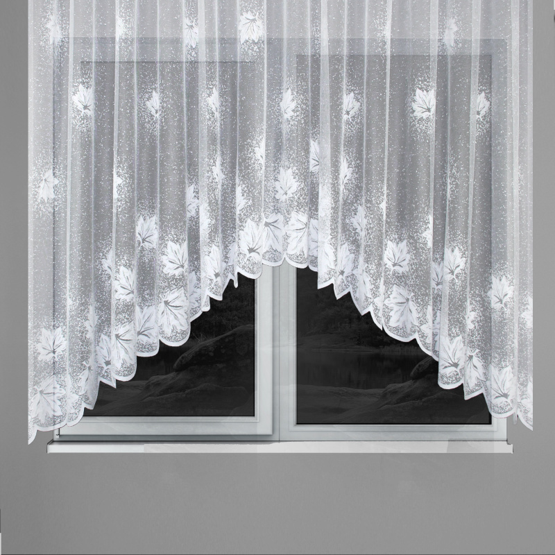 Ervi oblouková hotová záclona s řasící páskou - 18598