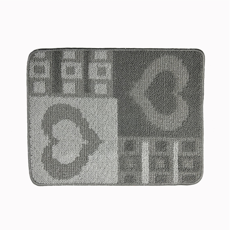 WC koupelnová předložka Srdcovka šedá Comfort, 40 x 50 cm