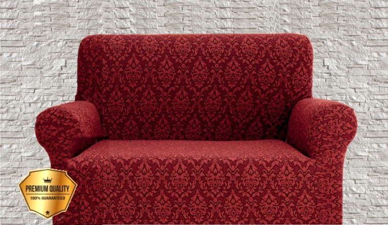 Napínací potah na dvojkřeslo Baroko- bordo