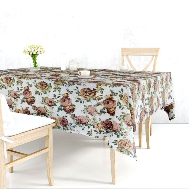 Ervi Gobelínový ubrus na stůl obdélníkový - Gold cream