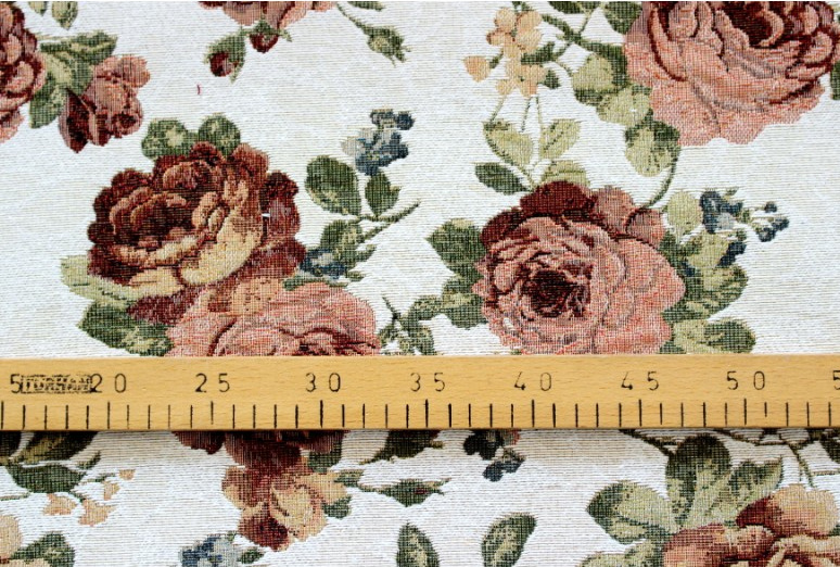 Ervi Gobelínový ubrus na stůl oválný - Gold cream