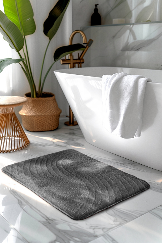 Koupelnová předložka CTN tmavě šedá Comfort, 2 set