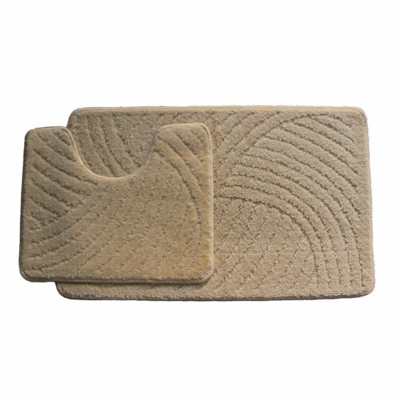 Koupelnová předložka CTN světlé hnědá Comfort, 2 set