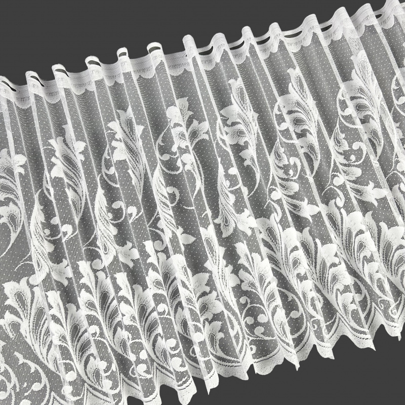 Vitrážová žakárová záclona 7012, výška 60 cm, metráž