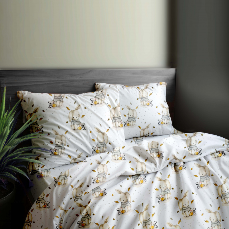 Ervi Bavlněné povlečení - Zaječí pohádka