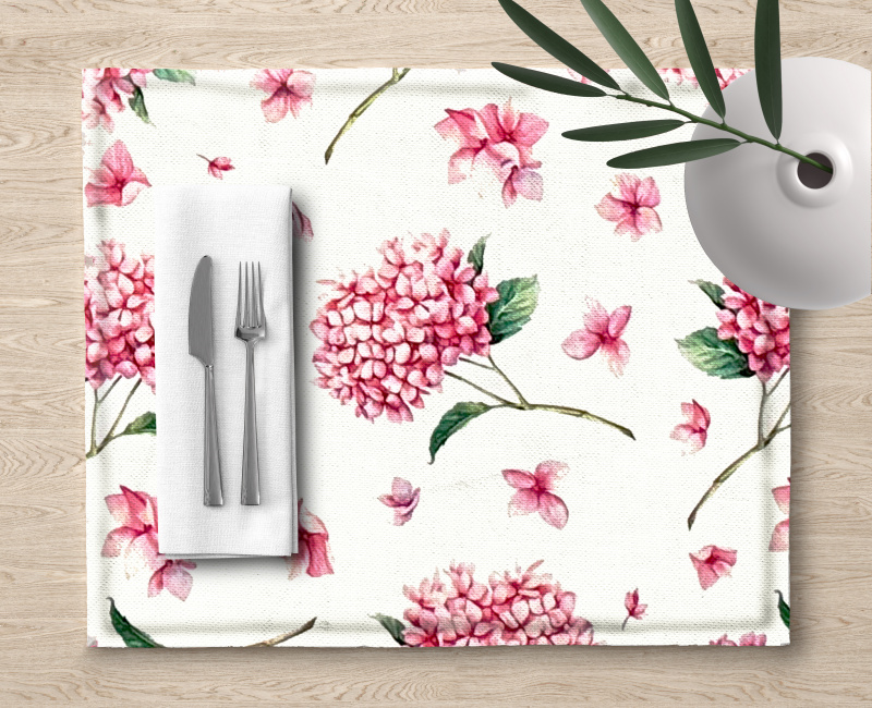 Ervi Teflonové prostírání na stůl Royal Lux -  Letní hortenzia