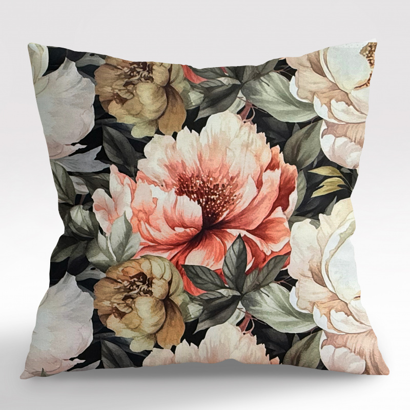 Ervi povlak na polštář dekorační Royal Lux - Pivoňkové kouzlo