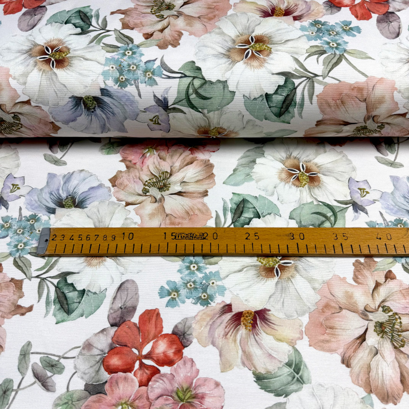 Ervi Teflonová látka Royal Lux š.180 cm - Pastelový ráj, metráž