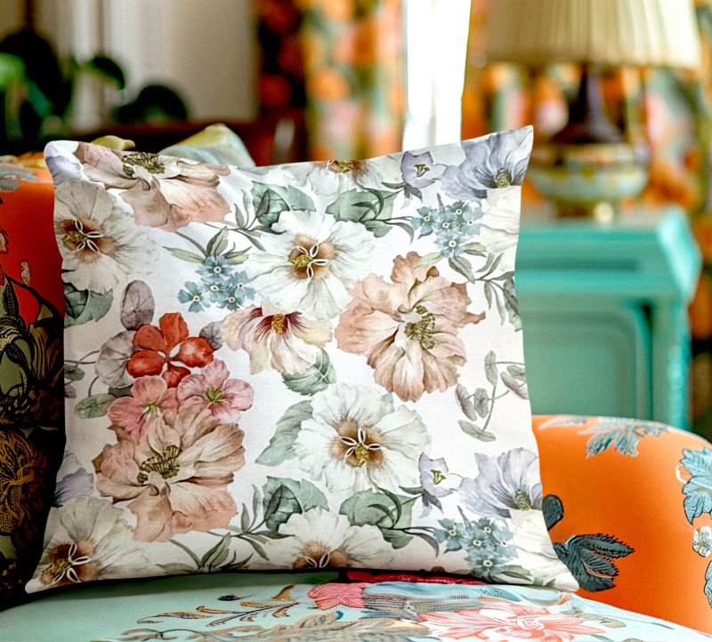 Ervi povlak na polštář dekorační Royal Lux - Pastelový ráj