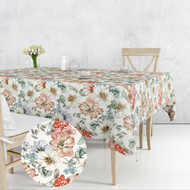 Ervi Teflonový ubrus na stůl obdélníkový Royal Lux - Pastelový ráj
