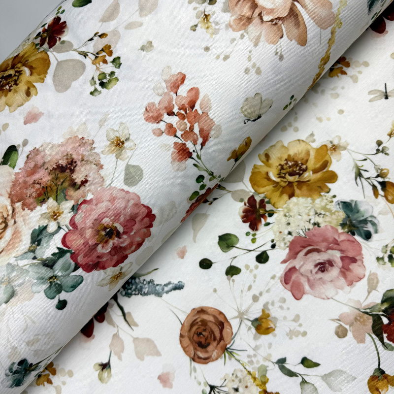 Ervi Teflonová látka Royal Lux š.180 cm - Vůně rozkvetlé louky, metráž