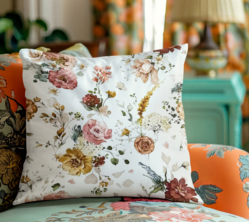 Ervi povlak na polštář dekorační Royal Lux - Vůně rozkvetlé louky