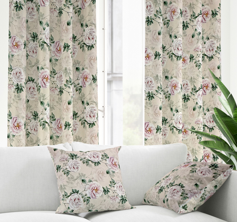 Ervi dekorační závěs Royal Lux - Růžový sen